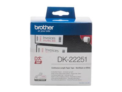 BROTHER DK22251 62MM BLACK RED