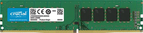 Crucial 8GB DDR4 UDIMM 1x288, 2400MHz, CL17, SR x8