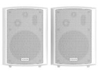 VISION 5.25" Pair White Wall Speakers - kuulutusjärjestelmään tai äänentoistoon julkisiin tiloihin
