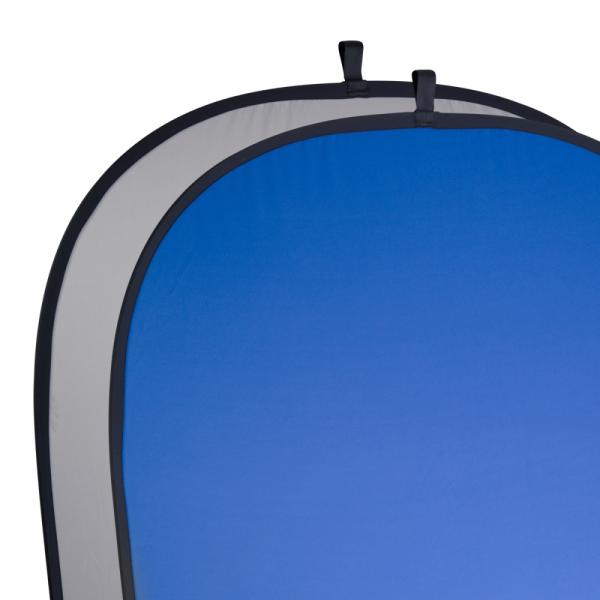 walimex 2in1 Foldable Background grey/blue, 180x210cm