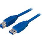 USB 3.0 kaapeli, A-B u-u, 2m, Sininen