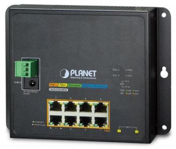 8x10/100/1000 PoE+ 2xSFP 100/1000 -40...+75C Managed Industrial Switch, Flat