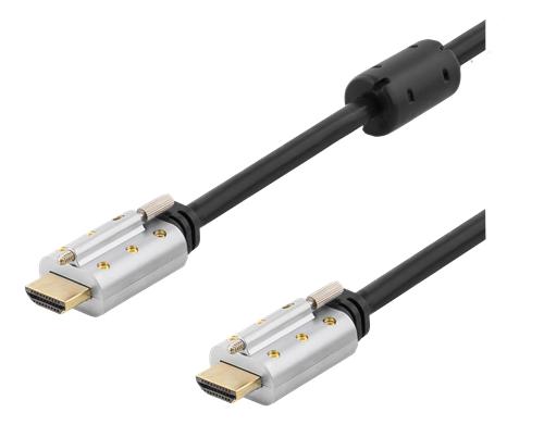 HDMI cable with screw 1,5m