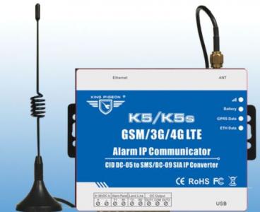 King Pigeon K5s GSM/Ethernet Communicator PSTN CID to SMS/GPRS/Ethernet