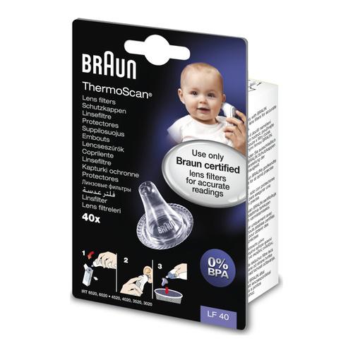 Braun Lens Filter, 40 Ct., Thermometer