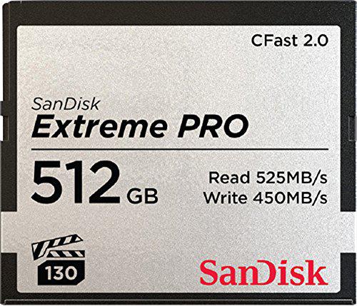 SanDisk CFAST 2.0 VPG130   512GB Extreme Pro     SDCFSP-512G-G46D