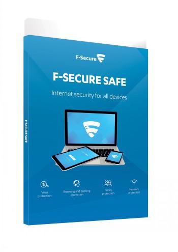 F-SECURE SAFE, 1 vuodeksi, max. 25 laitteelle (1YEAR 25 DEVICES), E-KEY, ESD - Win, Mac, Android, iOS