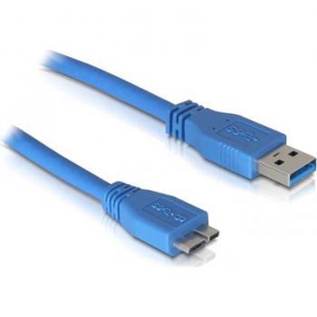 USB 3.0 kaapeli A u - Micro B u, 1m, sininen