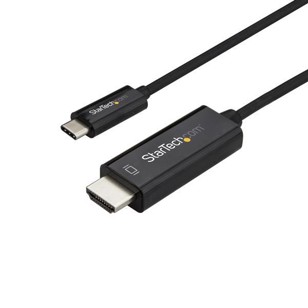StarTech.com 2M / 6FT USB C TO HDMI CABLE - 4K AT 60 HZ - BLACK