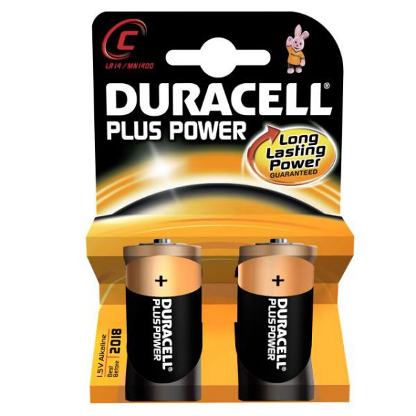 DURACELL PLUS POWER C Alkaliparisto 2kpl, LR14 MN1400K2 1,5V