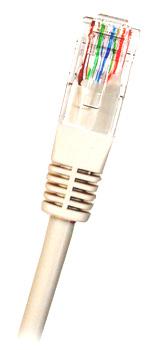 CAT5E UTP RJ45 0.5m WHITE Patch Cable