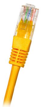 CAT5E UTP RJ45 0.5m YELLOW Patch Cable