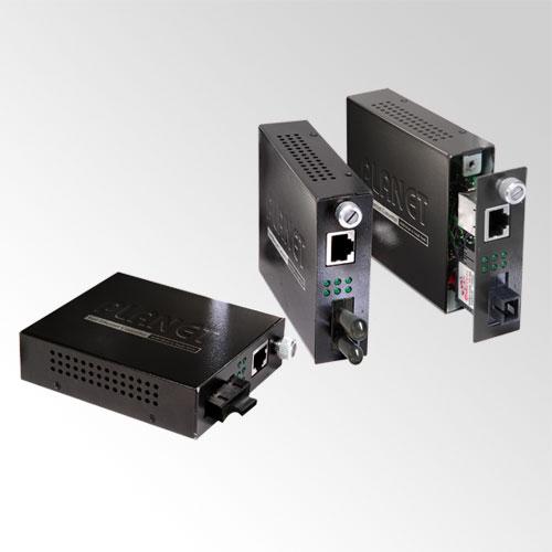 10/100TX-WDM converter SM Single-mode, SC, 20km Smart