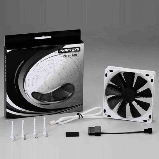 Phanteks PH-F120S-WT Premium Case Fan - White/Black