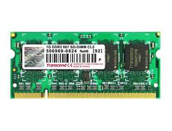 TRANSCEND 1GB DDR2 667MHz SO-DIMM 5-5-5. Muistikampa Kannettavilletietokoneille.