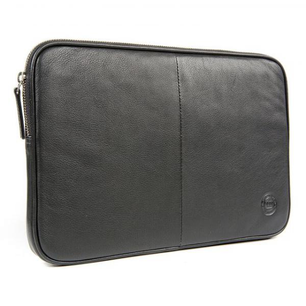 D Bramante Premium black leather case 14-15" Sopii: Macbook Pro 15.4"