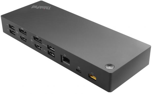 LENOVO ThinkPad Hybrid USB A/C Dock 2xDisplayPort 2xHDMI 2x3840x2160-60Hz 1Gbit LAN 1xUSB-C Front 5xUSB-A 2xUSB2.0 3xUSB3.0 (EU)
