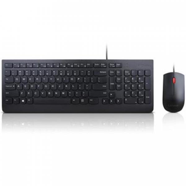 Lenovo Essential Wired Keyb Mouse-Swed/Finn