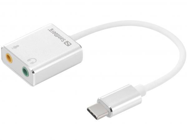 USB-C to Sound Link, USB-C - 2x3.5mm kaiutin+mikrofoni liitännät