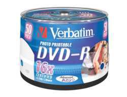 Verbatim DVD-R 16X bulk 50-p Wide i