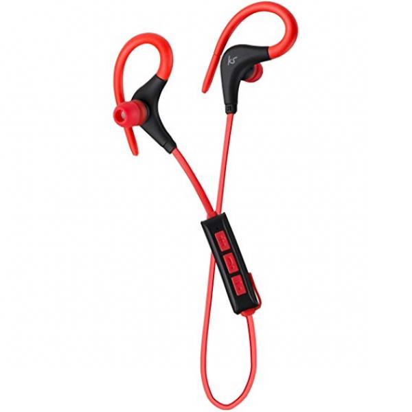 KITSOUND Race langattomat nappikuulokkeet mikrofonilla - punainen In-Ear