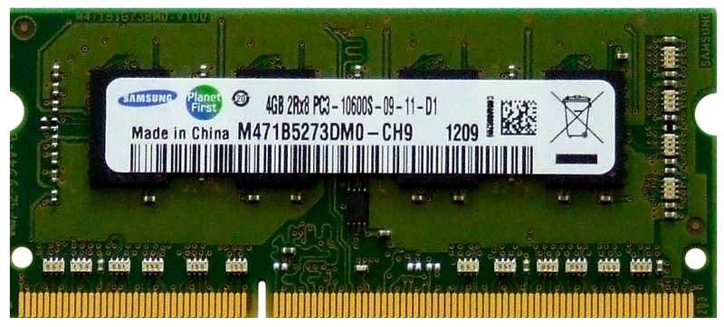 DMG käytetty 4GB 1333MHz DDR3 SODIMM