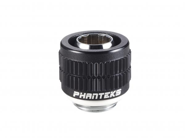 Phanteks 13/10mm Soft Tube Fitting (1/2'' - 3/8''). G1/4 - Black