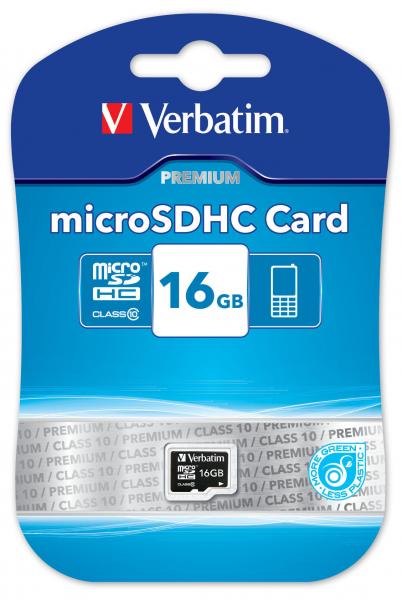 Verbatim 16 GB SD Micro (SDHC) Class 10 - Ilman adapteria, GREEN PRODUCT