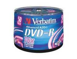Verbatim DVD-R 16X 50-pack Branded