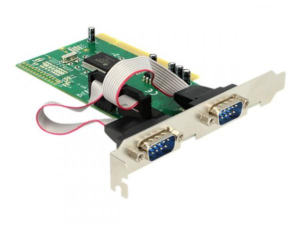 DeLock PCI-kortti 2x sarja - sarjaportti - PCI - RS-232 x 2