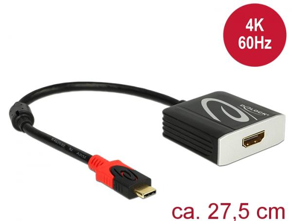 Delock Adapter USB Type-C™ male > HDMI female (DP Alt Mode) 4K 60 Hz