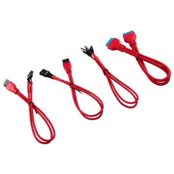 Corsair Premium Sleeved I-O Cable Extension Kit- Red