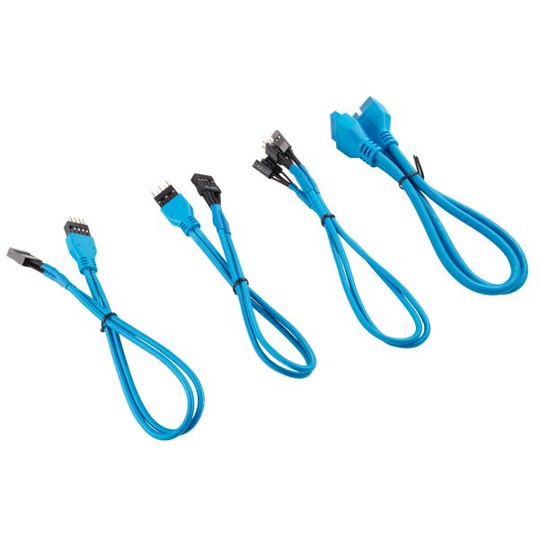 Corsair Premium Sleeved I-O Cable Extension Kit- Blue