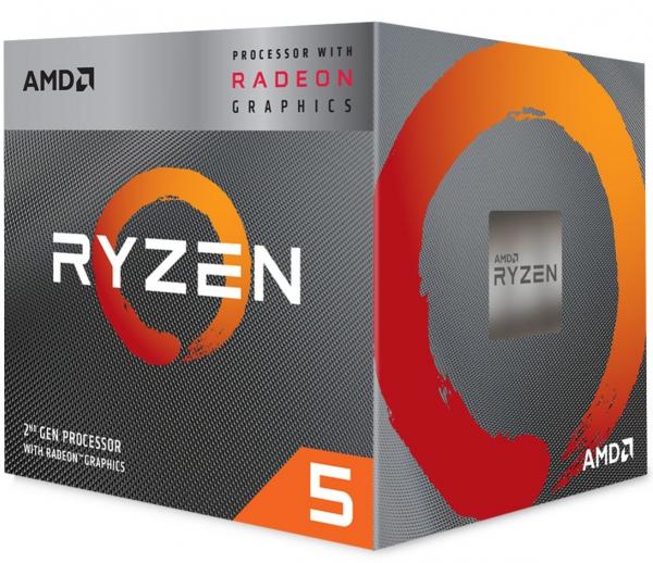 AMD Ryzen 5 3400G - 3.7 GHz - 4-ydin - 4 MB - AM4 - Box - Vega 11 grafiikalla