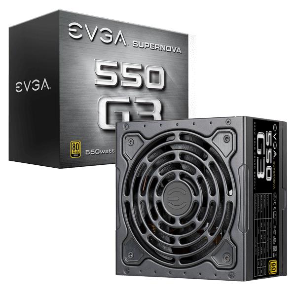 EVGA SuperNOVA 550 G3 - 550W - 80 PLUS Gold - Modulaarinen ATX-virtalähde