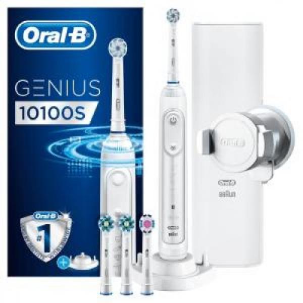 Braun Oral-B Genius 10100S Valkoinen - Bluetooth