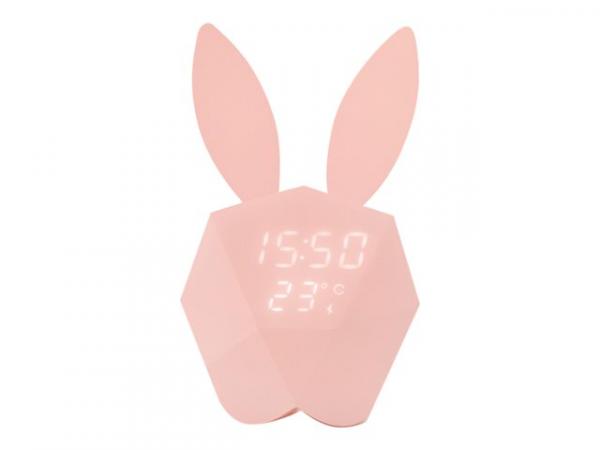 MOB Cutty Clock - Alarm clock - kani - elektroninen - työpöytä - vaaleanpunainen