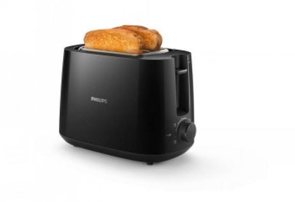 PHILIPS DAILY COLLECTION TOASTER BLACK