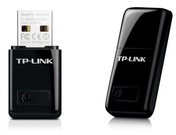 TP-LINK langaton mini verkkokortti, USB, 300Mbps, 802.11b/g/n, musta Langaton USB verkkokortti sekä kannettaviin että pöytätietokoneisiin.