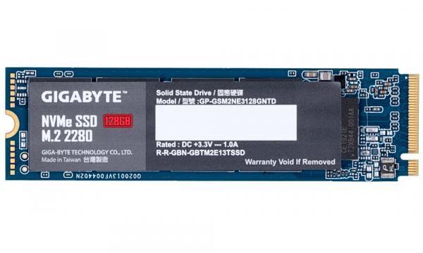 GIGABYTE 128GB, NAND Flash, PCIe 3.0 x4, NVMe M.2 SSD-levy