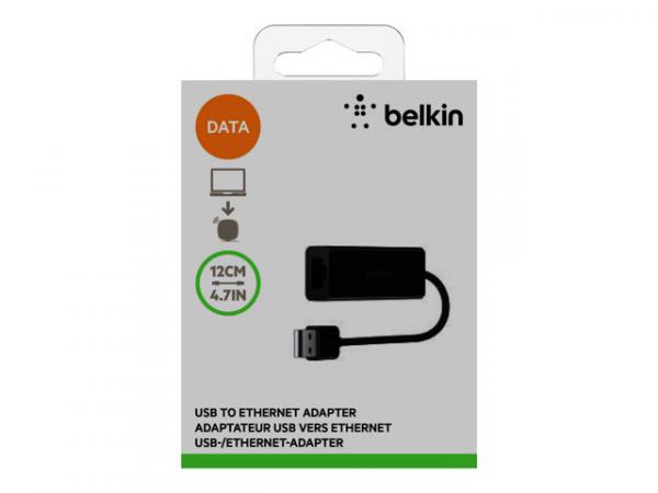 Belkin USB 2.0 Ethernet Adapter - Verkkoadapteri - USB 2.0 - 10/100 Ethernet