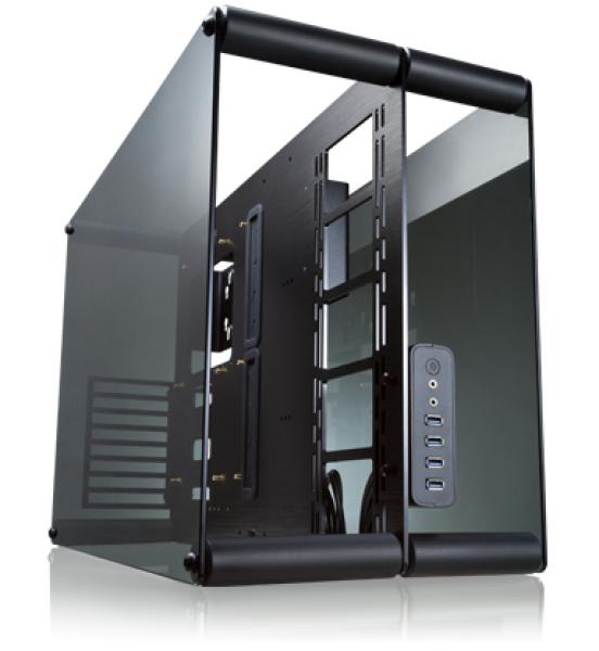 RAIJINTEK PAEAN Benchtable / Show Case - schwarz Window