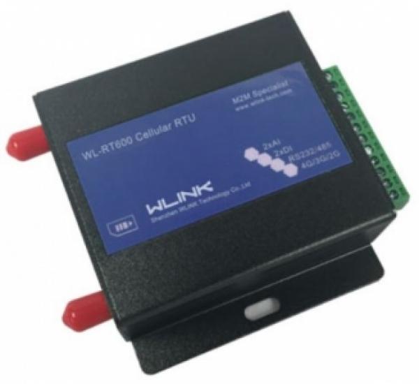 WLINK GPRS/EDGE RTU 2x DI, 2x AI RS-232 (console), RS-485 (data)