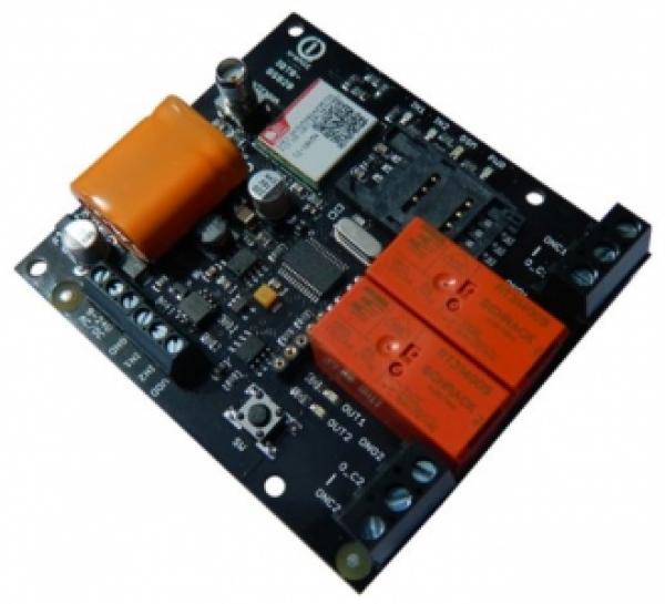 IQboard GSM-ohjausrele 2x 16A, 2x DI, PCB