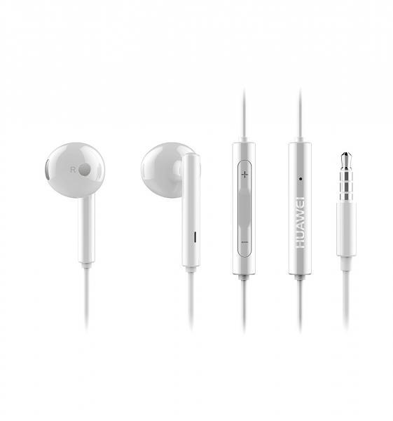 Huawei in-ear-kuulokemikrofoni, stereoääni, 3,5 mm, 110 cm kaapeli, valkoinen