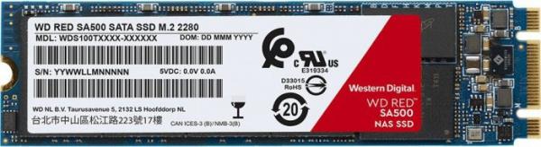 WD SA500 NAS, 1TB, 3D NAND, SATA III M.2 SSD-levy