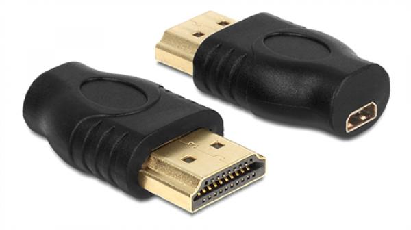 Delock Adapter HDMI-D micro naaras -> HDMI-A uros