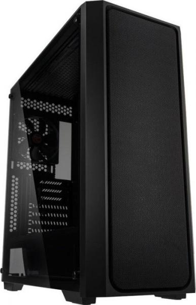 Raijintek Ponos MS Midi-Tower - Tempered Glass, Mesh, musta