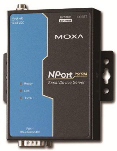 Moxa NPORT DEVICE SERVER 12-48VDC / NPORT P5150A, 1xRS-232/RS422/4 NPort P5150A