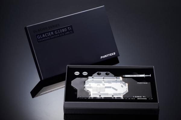 Phanteks Glacier G1080Ti Founders Edition GPU Water block, Satin Black
